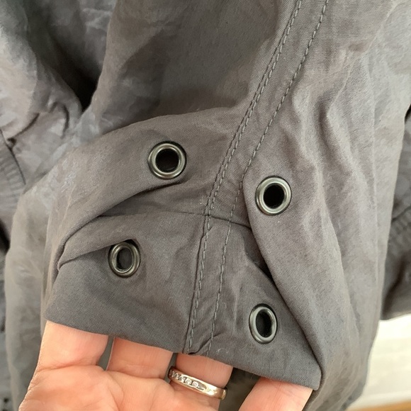 Caffeine Y2K Raver Parachute Pants with Neon Orange Reflectives size Large - Picture 3 of 9